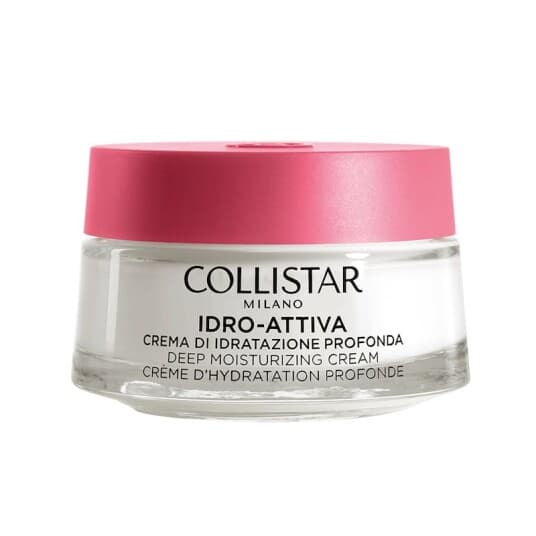 Collistar Deep Moisturizing Cream, Kvinner, 50 Ml, Krem, Alle Hudtyper, Fuktighets Krem, Nærende, Plumpe, Beroligende, 72 Timer