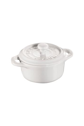 Staub Gavegive Mini Cocotte Rund 200 Ml, Hvit