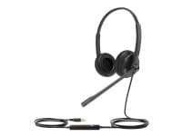 Yealink Uh34 Lite Dual - Hodesett - On-Ear - Kablet - Usb - Lydisolerende - Svart - Certified For Microsoft Teams - For Yealink Sip-T43, T46, T48, T53, T54, T57, T58, T58, Vp59