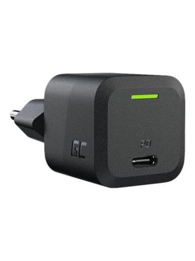 Green Cell - Strømadapter - Powergan - 33 Watt - 3 A - Pd, Gc Ultra Charge, Programmable Power Supply (Pps) (24 Pin Usb-C) - Panther Black