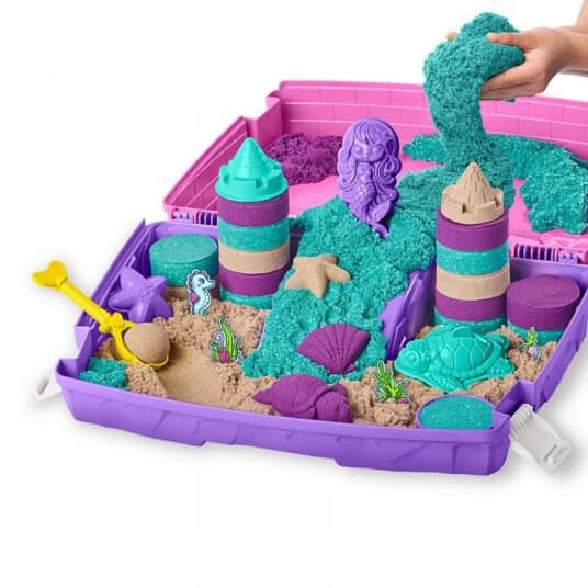 Kinetic Sand Mermaid Palace Playset, Kinetisk Sand For Barn, 3 År, Flerfarget