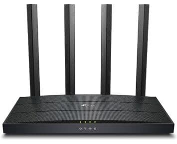 TP-Link Archer AX12, Wi-Fi 6 (802.11ax), Dobbelbånd (2.4 GHz / 5 GHz), Ethernet/bredbåndsforbindelse, Sort, Frittstående router