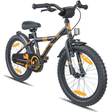 PROMETHEUS BICYCLES ® barnesykkel 18, Svart-Matt Oransje