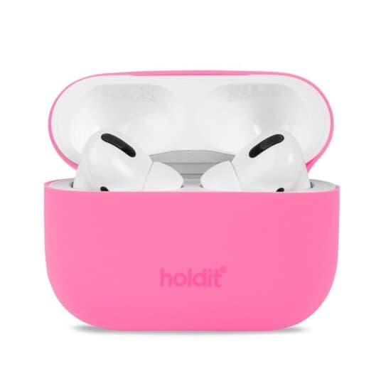 Airpods Pro 1/2 Ladeveske Holdit Silikon, Bright Pink