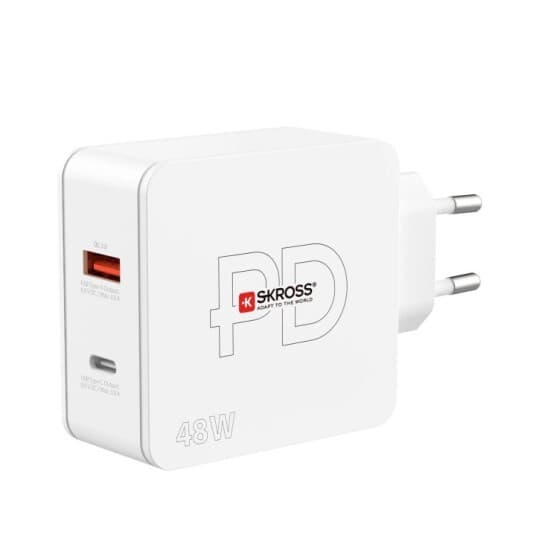 Skross Usb-Strømadapter Multipower 2 Pro+ Eu 48 W 5 V 9 ( Skch000148wpdeucn )