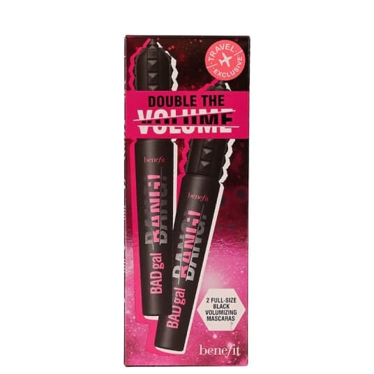 Benefit Badgal Bang Double The Volume Mascara - Dame - 17 Gr #Intens Pitch Black 2 Pcs