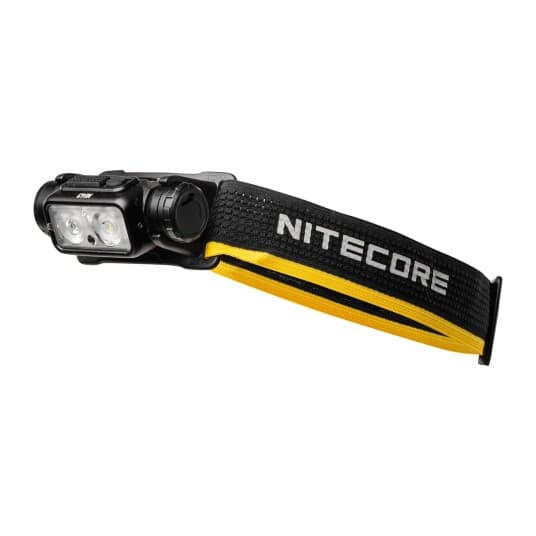 Nitecore Nu43, Hodebåndslommelykt, Sort, Gult, Aluminium, Knapper, 2 M, 2 M