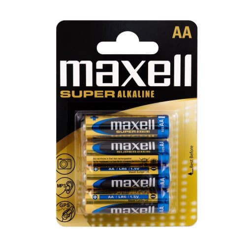 Maxell Super Alkaline Xl Lr06 Xl - Batteri 4 X Aa-Type - Alkalisk