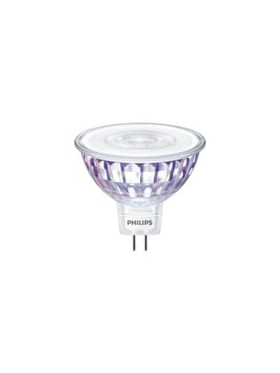 Philips - Led-Pære For Søkelys - Gu5.3 - 5 W (Ekvivalent 35 W) - Klasse G - Justerbar Varmhvitt Lys - 2200-2700 K