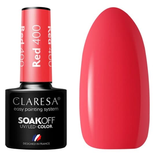 Claresa Claresa Soak Off Uv/Led Red Hybrid Varnish 400 5G | Free Delivery From 250 Pln