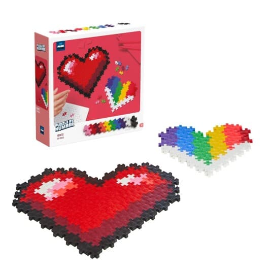 Plus-Plus Puzzle By Number Hearts 250Pcs