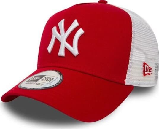 New Era New York Yankees Clean A Frame Trucker Cap Rød Og Hvit (11588488)