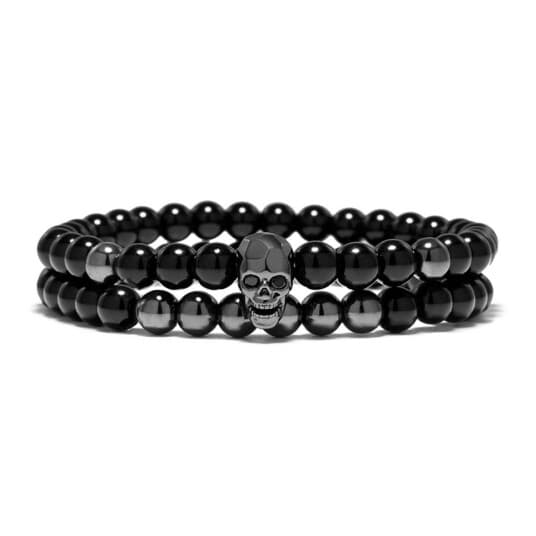 Auxere Skull Armbånd Stein KXD0205 - Herre