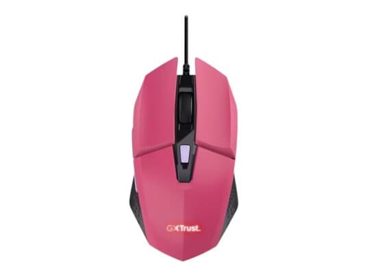 Trust Gaming Gxt 109P Felox - Mus - Illuminated, Gaming - 6 Knapper - Kablet - Usb - Powerful Pink