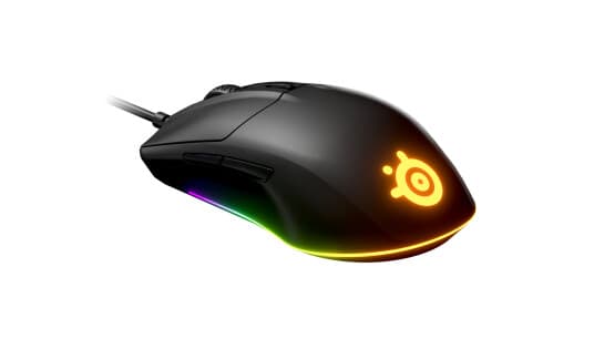 SteelSeries Rival 3 spillmus, kablet, svart