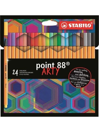 Stabilo Point 88 Arty, Flerfarget, Oransje, Plast, Sekskantet, Metall, 0,4 Mm