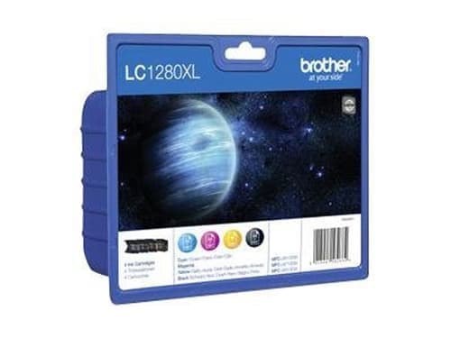 Brother LC-1280XL Value Pack - 4-pack - svart, gul, cyan, magenta - original - blekkpatron