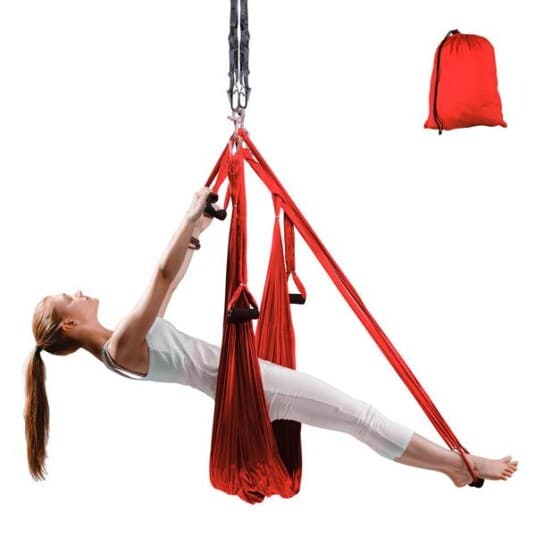 Anti-Gravity Yoga hammock - rød