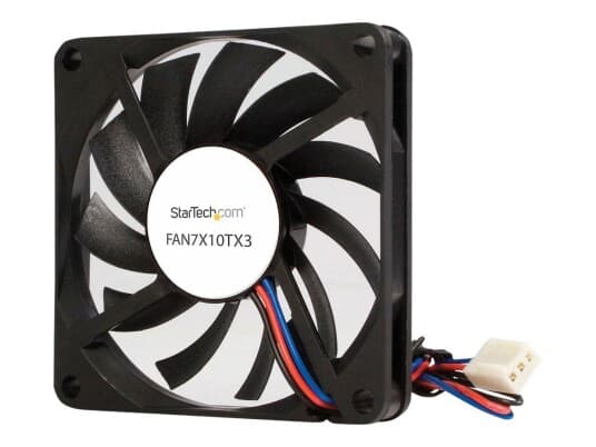 Startech.Com Replacement 70Mm Tx3 Dual Ball Bearing Cpu Cooler Fan - 3 Pin Case Fan - Tx3 Fan - 70Mm Fan (Fan7x10tx3) - Kabinettvifte - 70 Mm - Svart