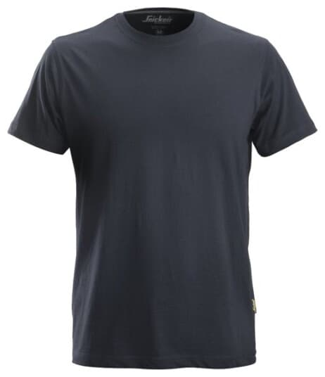 Snickers Workwear 2502 T-Shirt 100% Kæmmet Bomuld, Korte Ærmer, 2502-9500 Navy Størrelse L