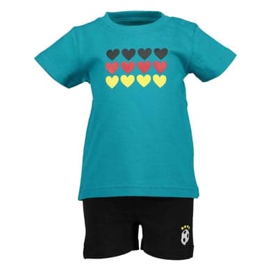 BLUE SEVEN Girls Set of 2 T-shirt + Capri pants Lagoon