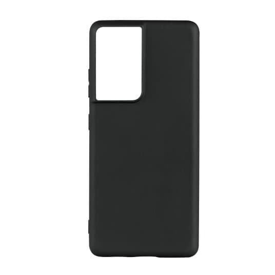 Essentials - Baksidedeksel For Mobiltelefon - Termoplast-Polyuretan (Tpu) - Svart - For Samsung Galaxy S21 Ultra 5G