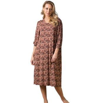 Trofe Flora Long Sleeve Nightdress Mixed viskose Medium Dame