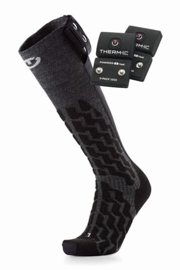 Therm-ic PowersockSet- UNi + S-pack 1200 24/25, varmesokker unisex Svart 45-47