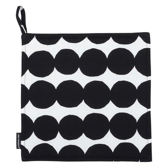 Marimekko gryteklut Räsymatto white, black