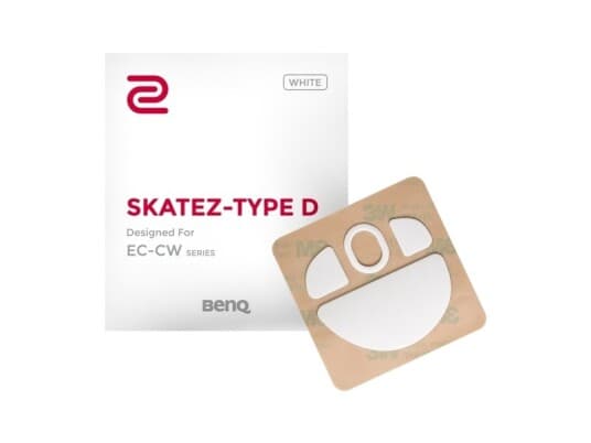 Benq Zowie Skatez Type D White Mousefeet For Ec-Cw Series Mouse White 0.6Mm Thickness