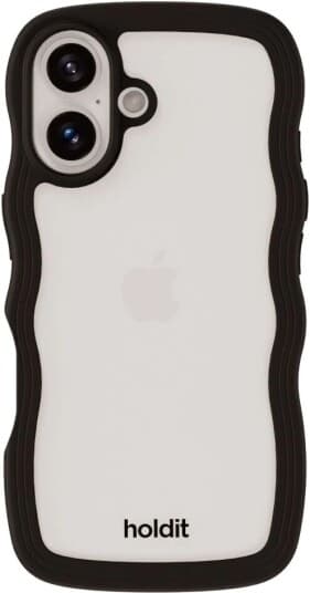 Holdit Wavy Case Accs Iphone 16 Black/Trp