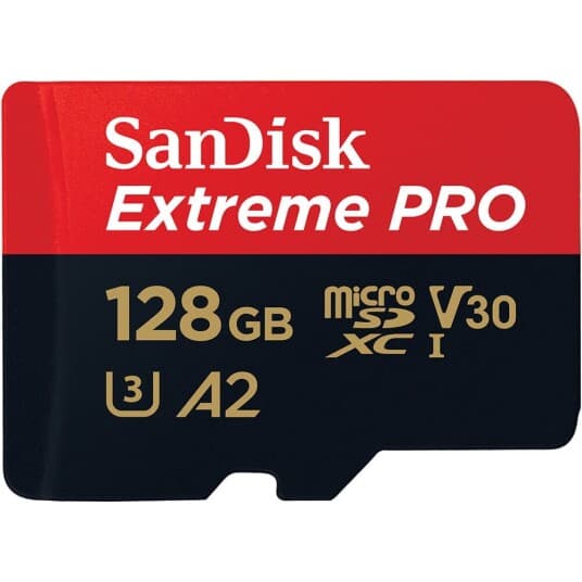 Sandisk MicroSDXC Extreme Pro 128GB 200MB/s A2 C10 V30 UHS-I m/adapter