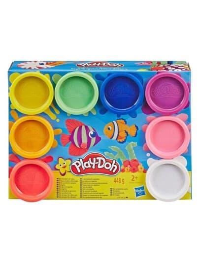 Play-Doh 8-Pakning Med Regnbuefarget Giftfri Modellérmasse Med 8 Farger