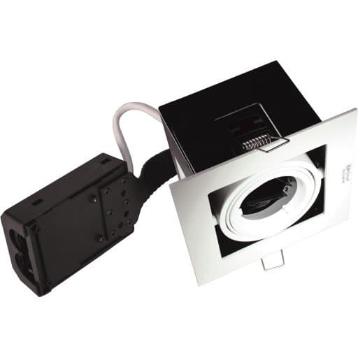 Downlight Perla Gu10 Firkantet Mat Hvid