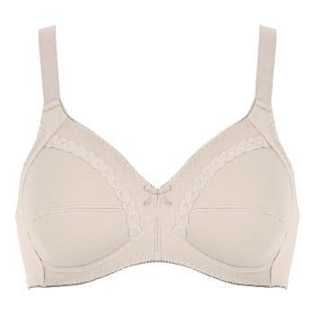 NATURANA BH Cotton Soft Bra Beige bomull B 80 Dame