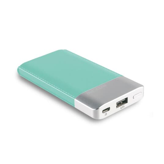 Realpower Pb-4000 Fashion, 4000 Mah, Lithium Polymer (Lipo), Blå, Sølv