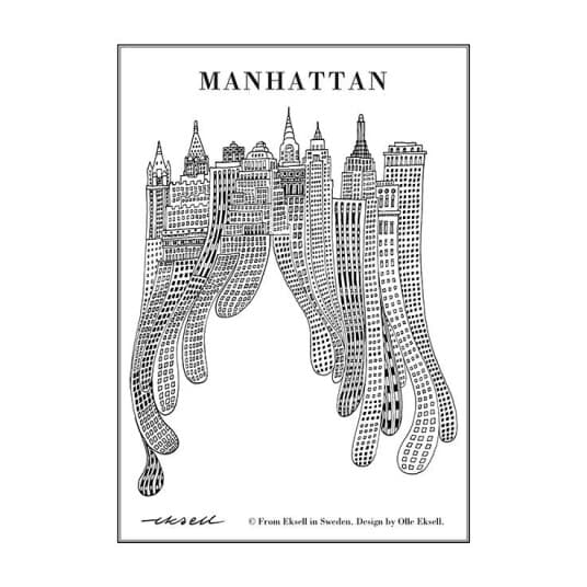 Olle Eksell Manhattan plakat 50x70 cm