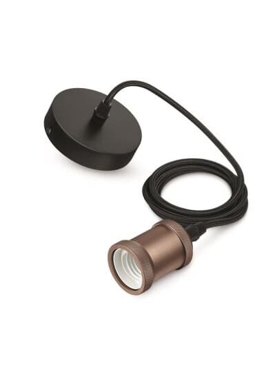 Philips - Pendellampe - 1 Plugg - E27 - Rosa Gull