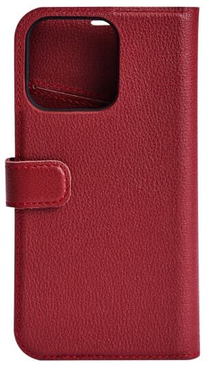 Iphone 13 Pro Leather Wallet, Detachable, Red