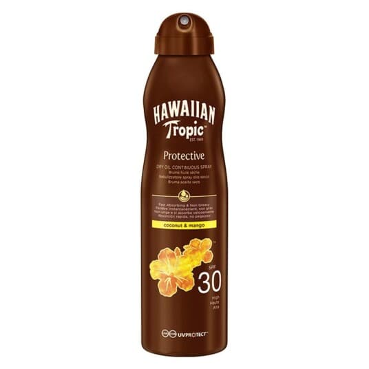 Hawaiian Tropic  - Dry Oil Continuous Spray Spf 30 Protective (Dry Oil Continuous Spray) 180 Ml