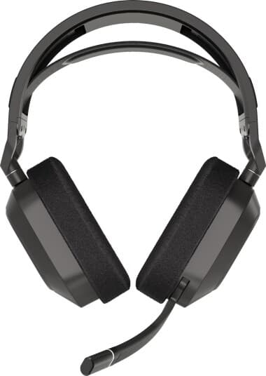 Corsair Gaming Hs80 Max Wireless - Hodesett - Full Størrelse - 2,4 Ghz - Trådløs - Usb - Stålgrå