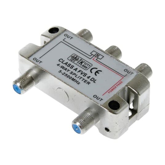 Antenna Tv-Splitter F-Connector Classa 1-In/4-Out