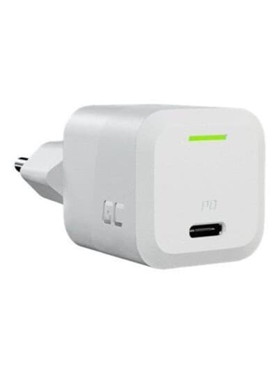 Green Cell - Strømadapter - Powergan - 33 Watt - 3 A - Pd 3.0, Gc Ultra Charge, Programmable Power Supply (Pps) (24 Pin Usb-C) - Snøhvitt