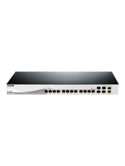 D-Link Dxs 1210-16Tc - Switch - Smart - 12 X 10Gbase-T + 2 X Sfp+ + 2 X Kombo 10 Gigabit Sfp+ - Monterbar På Stativ