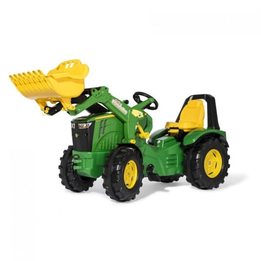 Rolly Toys John Deere Pedaltraktor X-Trac Premium Bøtte Stille Hjul