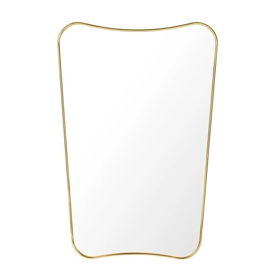 GUBI - F.A. 33 Gio Ponti Wall Mirror 54X80 Polished Brass