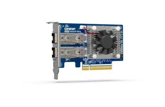 QNAP QXG-25G2SF-E810 - nettverksadapter - PCIe 4.0 x8 - 25 Gigabit SFP28 x 2