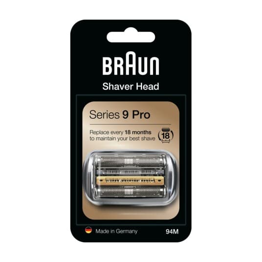 Braun Series 9 81747657, Barberingshode, 1 hoder, Sølv, Tyskland, 18,29 g, 16 mm