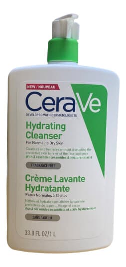 CeraVe Hydrating Cleanser Renseemulsjon med fuktighetsgivende effekt 1000ml