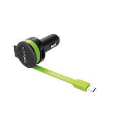 Ultron Realpower - Bilstrømadapter - 4,8 A - 2 Utganger (Usb, Usb-C)